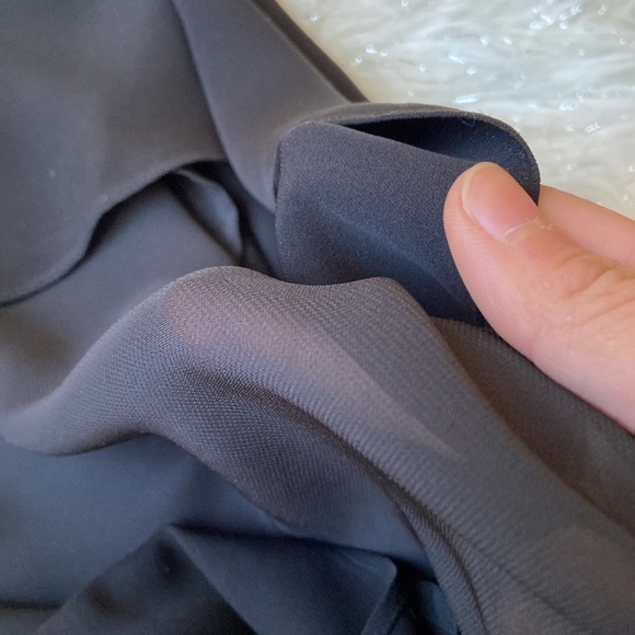 🎉HP!🎉 Aritzia Wilfred 100% Silk Black Tunic Dress - Picture 7 of 9